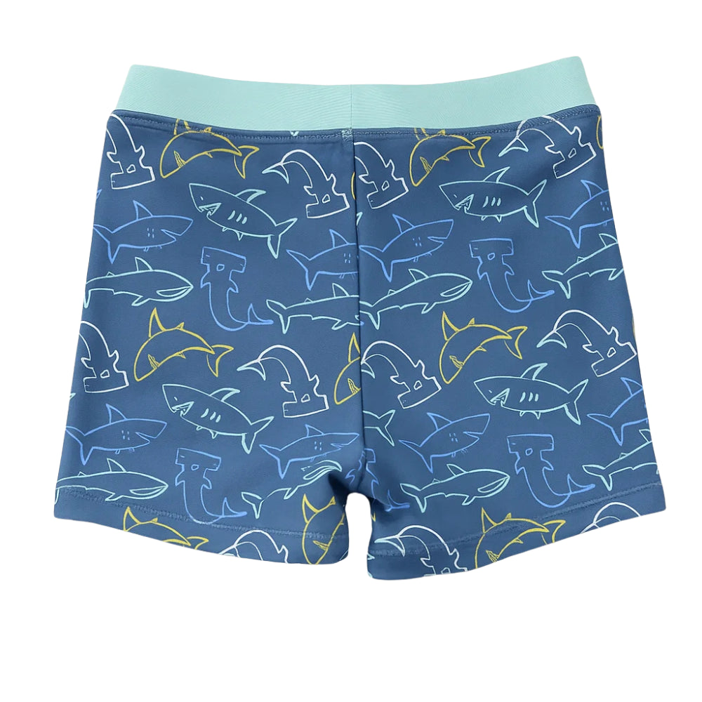 Kids Swimming Trunks  - BRIGHT SHARKS